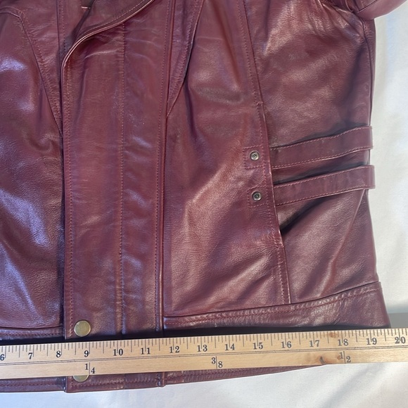Lambskin real leather cosplay galaxy skylord guardian handmade burgundy maroon - Picture 10 of 15